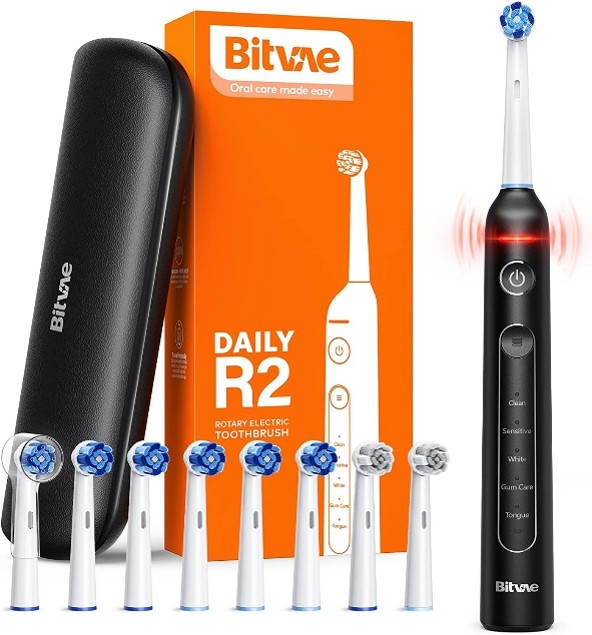 BVR2 BVR2 Toothbrush 8 heads +1 travel case+1 head cap - Image 1